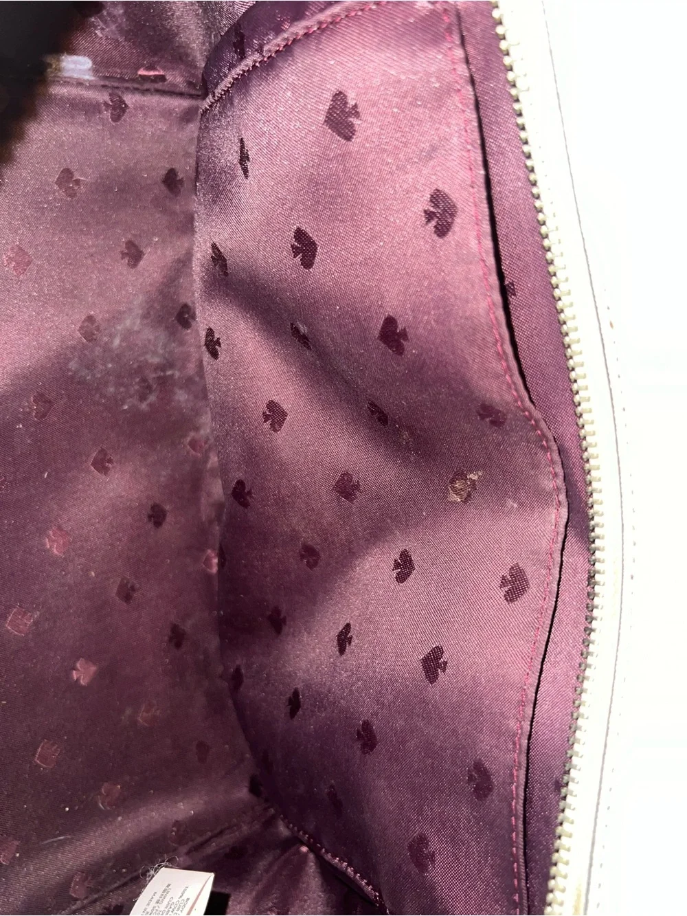 kate spade Purple,pink & Cream Leather Satchel purse